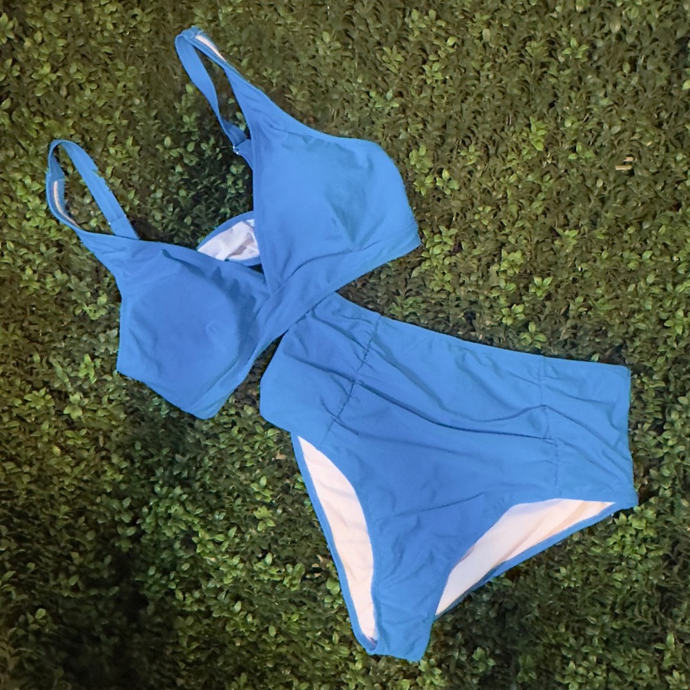 Blue Women's Swimwear Set